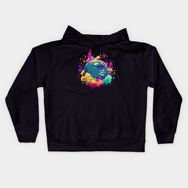 Prismatic Fumes Kids Hoodie by ArtDiggs